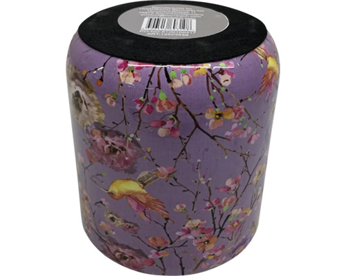 Dekorativ förvaringslåda med fågel- och blommotiv