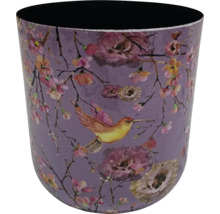 Blomkruka med fågel- och blommotiv