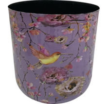 Blomkruka med fågel- och blommotiv