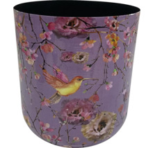 Blomkruka med fågel- och blommotiv