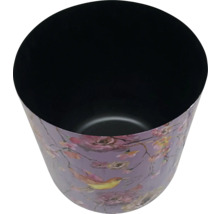 Blomkruka med fågel- och blommotiv