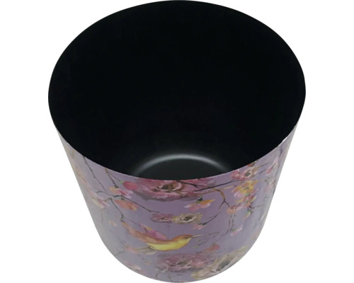 Blomkruka med fågel- och blommotiv