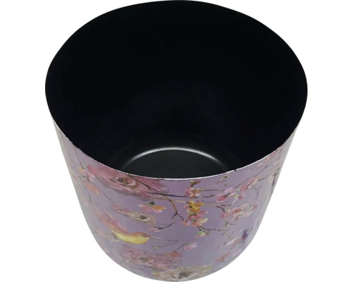 Blomkruka med fågel- och blomstermönster