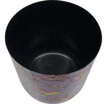 Blomkruka med fågel- och blommotiv