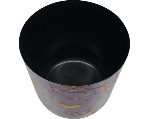 Blomkruka med fågel- och blommotiv