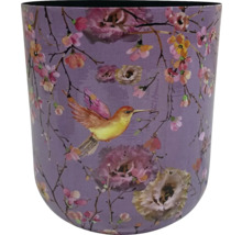 Blomkruka med fågel- och blommönster