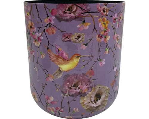 Blomkruka med fågel- och blommönster