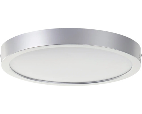 Plafond BRILLIANT Navara LED 18W silver Rund taklampa