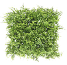 Matta av konstgjorda växter med olika gröna blad