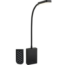 Svart LED-bordslampa med flexibel arm