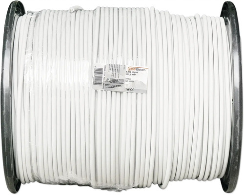 "Rulle med vit elkabel 3G2,5 mm²