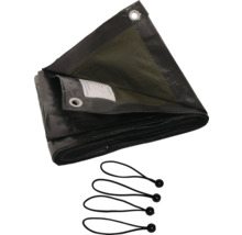 Presenning med öljetter och gummistroppar