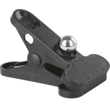 Svart klämma med kulhuvud