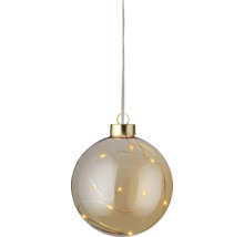 Dekorativ glaskula med ljusslinga för inomhusbruk