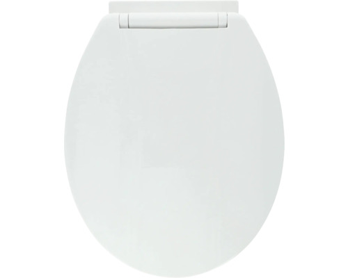 Toalettsits med mjukstängning DIFFERNZ vit oval Toalettsits av plast, stängd