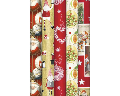 Julklappspapper med julmotiv