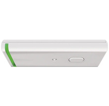 Vit brandvarnare med testknapp och LED