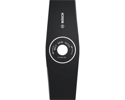 Bosch-logotyp på ett grästrimmermedel med högst 10000 varv per minut