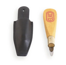 Elko håljärn med trähandtag och knivslida