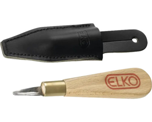 Doskniv ELKO med läderslida 150mm Elko Logo skärkniv med läderslida