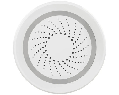 Rund rökdetektor med hål