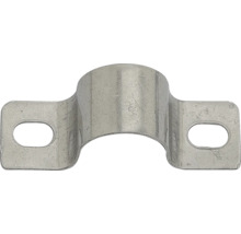 Rörklämma i metall med två fästhål