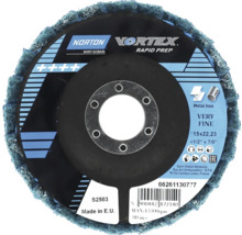 Norton Vortex Rapid Prep slipskiva, mycket fin, diameter 115 millimeter