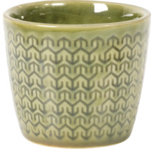 Dekorativ blomkruka i keramik med geometriskt mönster