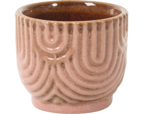 Keramisk blomkruka med mönster