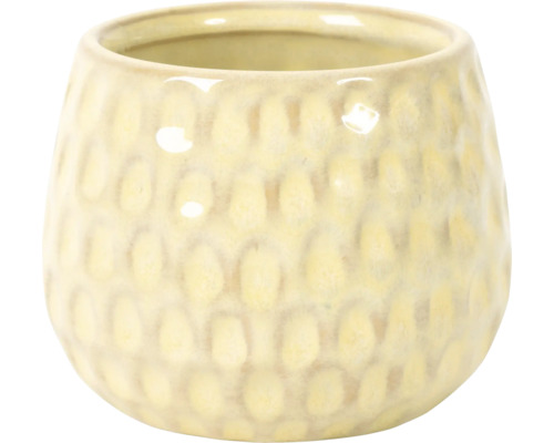 Dekorativ ytterkruka av keramik med mönster