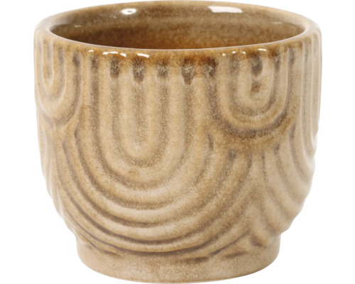 Keramisk blomkruka med mönster