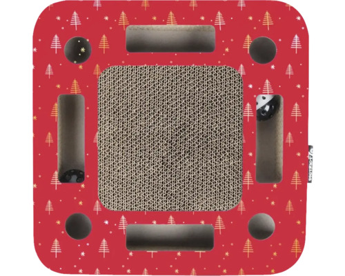 Skrapbräda med leksaksbollar och dekorativt mönster