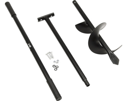 Jordborrsats med borrstång, T-koppling och skruvar