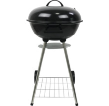 Klotgrill med förvaringsutrymme och hjul