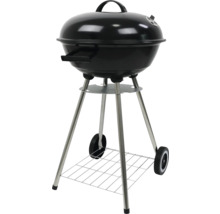 Klotgrill med lock, temperaturindikator och förvaringsgaller