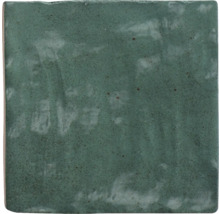 Fyrkantig grön kakelplatta