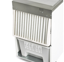 Luftavfuktare med filter och vattenbehållare