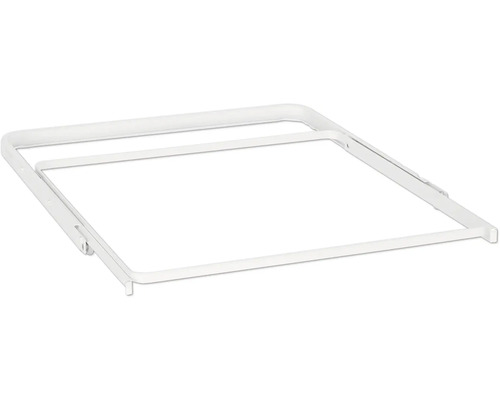 Utdragsram för back ELFA 449x28x432mm vit Fyrkantig torkställning av metall