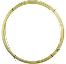 Gul draghjälp upprullad som en ring