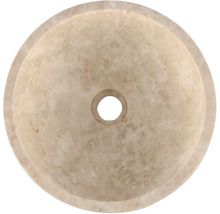 Rund tvättställsskål av natursten