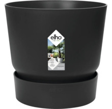 Svart blomkruka med bevattningssystem