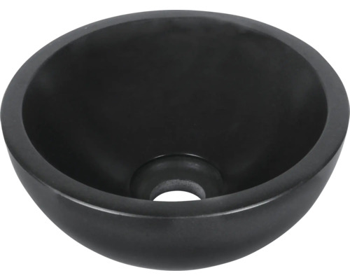 Rund tvättställsskål av sten