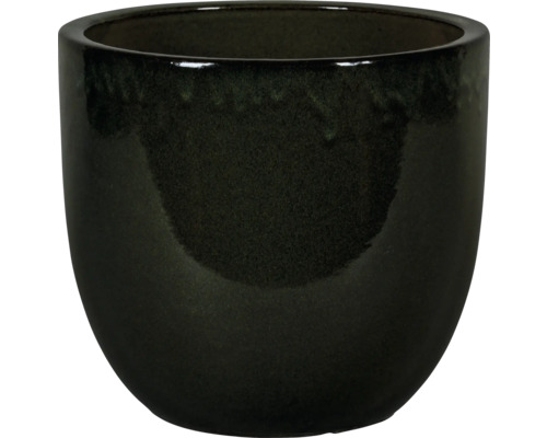 Blomkruka LAFIORA Oslo Ø30x26cm grön Keramisk blomkruka för krukväxter