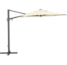 Frisvävande parasoll med mast och parasollskydd