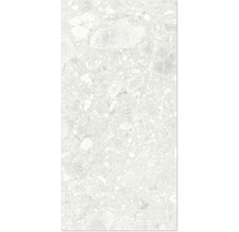 Närbild av en golvplatta med ett spräckligt mönster