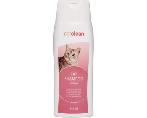 Petclean schampo för katter, 240 ml flaska