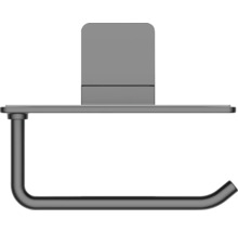 Toalettpappershållare med hylla