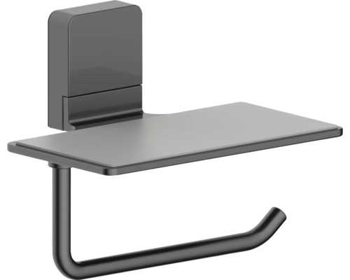 Toalettpappershållare med hylla