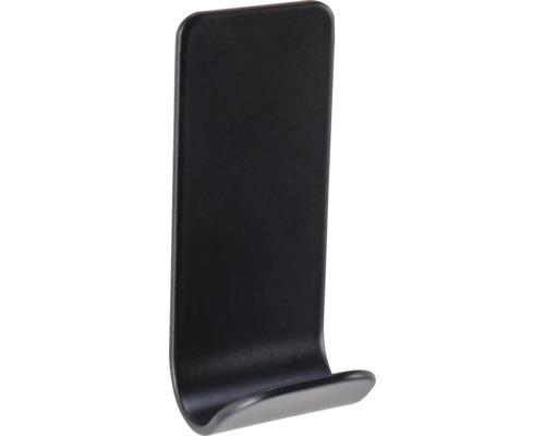 Handdukskrok FORM&STYLE Oli enkelkrok mattsvart inkl 3M tejp Enkel svart väggkrok