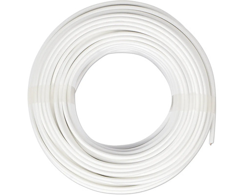 Vit koaxialkabelrulle för elektriska anslutningar